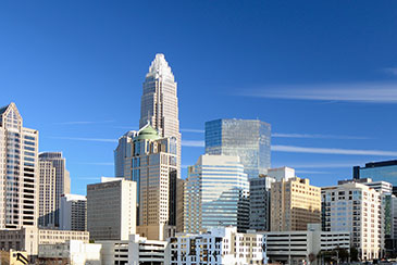 Charlotte North Carolina City Skyline